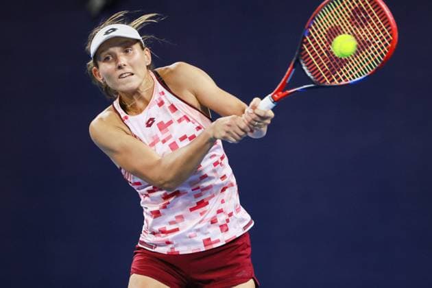 BEIJING, CHINA - SEPTEMBER 25: Varvara Gracheva of France competes in the Women s Singles Round of 128 match against Hailey Baptiste of United States on day three of 2024 China Open at National Tennis Center on September 25, 2024 in Beijing, China.  Copyright: xVCGx 111520137542