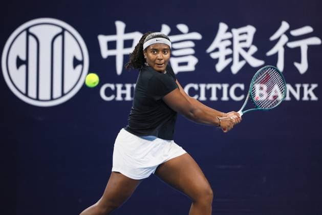 BEIJING, CHINA - SEPTEMBER 25: Hailey Baptiste of United States competes in the Women s Singles Round of 128 match against Varvara Gracheva of France on day three of 2024 China Open at National Tennis Center on September 25, 2024 in Beijing, China.  Copyright: xVCGx 111520137537