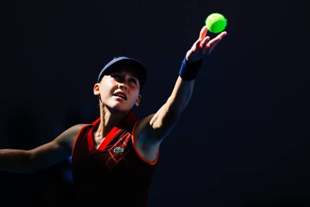 BEIJING, CHINA - SEPTEMBER 25: Erika Andreeva of Russia competes in the Women s Singles Round of 128 match against Greet Minnen of Belgium on day three of 2024 China Open at National Tennis Center on September 25, 2024 in Beijing, China.  Copyright: xVCGx 111520138548