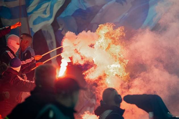 Sport Bilder des Tages 240926 Fans of Malmö FF during the UEFA Europa League football match between Malmö FF and Rangers on September 26, 2024 in Malmö. Photo: Petter Arvidson BILDBYRAN kod PA PA0884 fotboll football soccer fotball uefa europa league malmö ff rangers bbeng publik Copyright: PETTERxARVIDSON BB240926PA088
