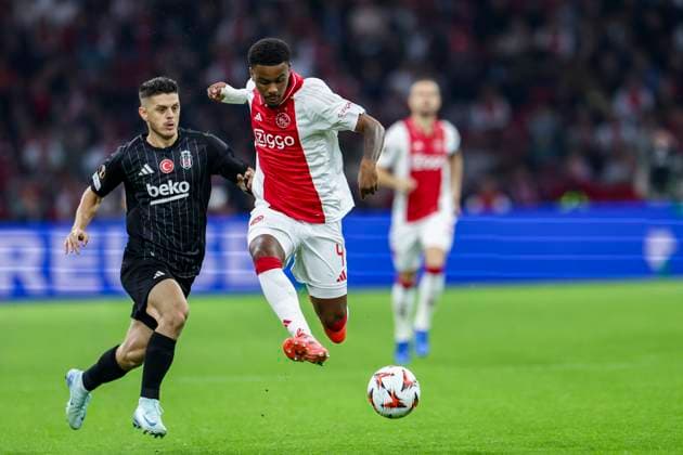 AMSTERDAM, 26-09-2024 , JohanCruijff Arena, football, UEFA Europa League, season 2024 2025, during the match Ajax - Besiktas, Ajax player Jorrel Hato Ajax - Besiktas  x26342708x Copyright: