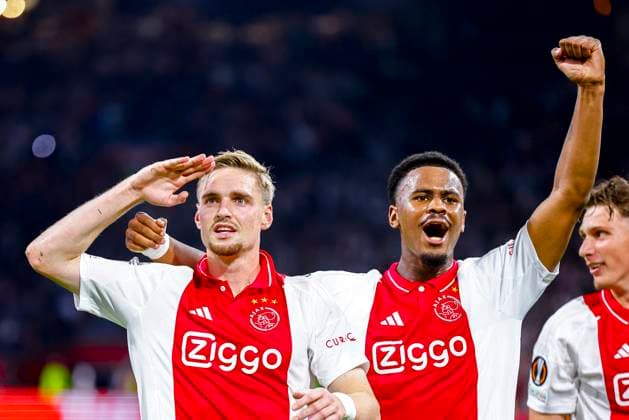 AMSTERDAM, 26-09-2024 , JohanCruijff Arena, football, UEFA Europa League, season 2024 2025, during the match Ajax - Besiktas, 3-0 Ajax player Kenneth Taylor Ajax - Besiktas  x26343245x Copyright: