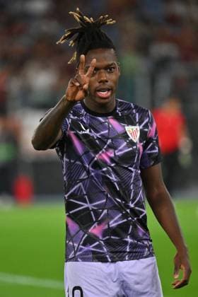 CALCIO - UEFA Europa League - AS Roma vs Athletic Bilbao Nico Williams of Athletic Club de Bilbao during the UEFA Europa League 2024 25 League Phase MD1 match between A.S. Roma and Athletic Club Bilbao at Olympic Stadium on September 26, 2024 in Rome, Italy. Rome Italy  Copyright: xIPAxSport ABACAx