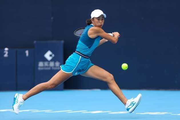 BEIJING, CHINA - SEPTEMBER 27: Zhang Shuai of China competes in the Women s Singles Round of 64 match against Emma Navarro of America on day five of 2024 China Open at National Tennis Center on September 27, 2024 in Beijing, China.  Copyright: xVCGx 111520483609