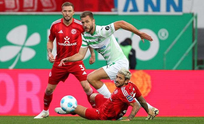 Srbeny - Zimmermann , SpVgg Greuther Fürth - Fortuna Düsseldorf , 2.Bundesliga - Spieltag 7 , Fußball , in den Sportpark Ronhof Stadion, Fürth, Bayern , Deutschland . September 27, 2024 - Photo: Davide Elias Ipa Photo Pressefoto DENL Copyright: xx