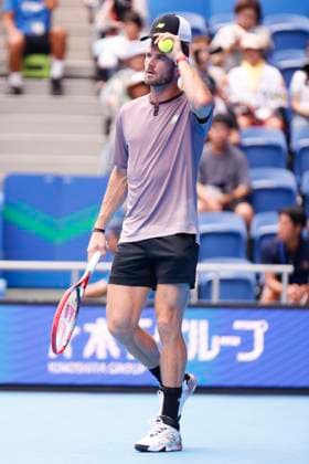 September 28, 2024, Tokyo, Japan: Tommy PAUL (USA) in action against Tomas MACHAC (CZE) during the Kinoshita Group Japan Open Tennis Championships 2024 at the Ariake Coloseum. This is the longest-running ATP, Tennis Herren Tour tournament in Asia, first held in 1972. The tournaments run from September 23 to October 1st. Tokyo Japan - ZUMAm191 20240928_aap_m191_002 Copyright: xRodrigoxReyesxMarinx