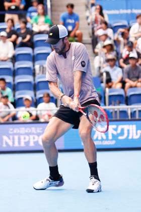 September 28, 2024, Tokyo, Japan: Tommy PAUL (USA) hits a return against Tomas MACHAC (CZE) during the Kinoshita Group Japan Open Tennis Championships 2024 at the Ariake Coloseum. This is the longest-running ATP, Tennis Herren Tour tournament in Asia, first held in 1972. The tournaments run from September 23 to October 1st. Tokyo Japan - ZUMAm191 20240928_aap_m191_021 Copyright: xRodrigoxReyesxMarinx