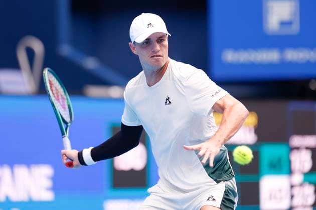 September 28, 2024, Tokyo, Japan: Christopher O CONNELL (AUS) hits a return against Alex MICHELSEN (USA) during the Kinoshita Group Japan Open Tennis Championships 2024 at the Ariake Coloseum. This is the longest-running ATP, Tennis Herren Tour tournament in Asia, first held in 1972. The tournaments run from September 23 to October 1st. Tokyo Japan - ZUMAm191 20240928_aap_m191_029 Copyright: xRodrigoxReyesxMarinx