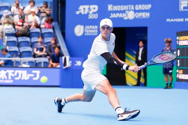 September 28, 2024, Tokyo, Japan: Christopher O CONNELL (AUS) hits a return against Alex MICHELSEN (USA) during the Kinoshita Group Japan Open Tennis Championships 2024 at the Ariake Coloseum. This is the longest-running ATP, Tennis Herren Tour tournament in Asia, first held in 1972. The tournaments run from September 23 to October 1st. Tokyo Japan - ZUMAm191 20240928_aap_m191_041 Copyright: xRodrigoxReyesxMarinx