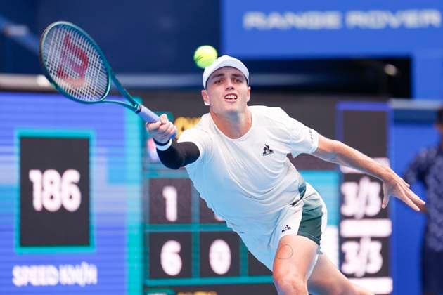 September 28, 2024, Tokyo, Japan: Christopher O CONNELL (AUS) hits a return against Alex MICHELSEN (USA) during the Kinoshita Group Japan Open Tennis Championships 2024 at the Ariake Coloseum. This is the longest-running ATP, Tennis Herren Tour tournament in Asia, first held in 1972. The tournaments run from September 23 to October 1st. Tokyo Japan - ZUMAm191 20240928_aap_m191_046 Copyright: xRodrigoxReyesxMarinx