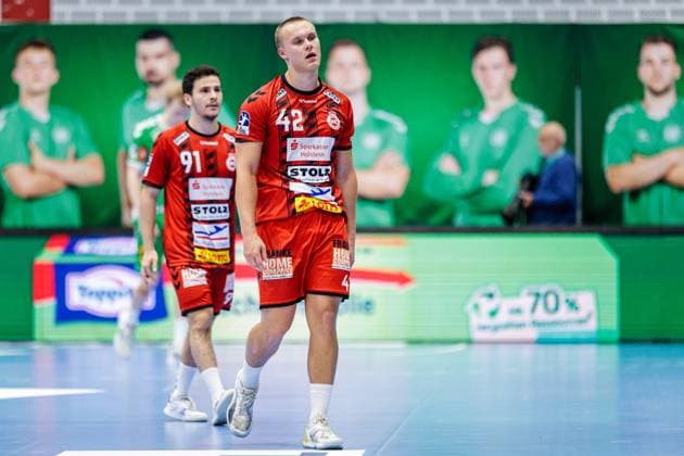 Einar Nickelsen (VfL Luebeck-Schwartau, 42) ist enttaeuscht unzufrieden GER, GWD Minden vs. VfL Luebeck-Schwartau, Handball, 2. Bundesliga, 4. Spieltag, Spielzeit 2024 2025, 27.09.2024 GER, GWD Minden vs. VfL Luebeck-Schwartau, Handball, 2. Bundesliga, 4. Spieltag, Spielzeit 2024 2025, 27.09.2024 Luebbecke