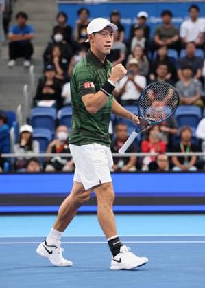 Kei Nishikori macht die Faust und jubelt,Jubel, Freude,Emotion, Kinoshita Group Japan Open Tennis Championships, Tokyo, Japan Copyright: xJuergenxHasenkopfx