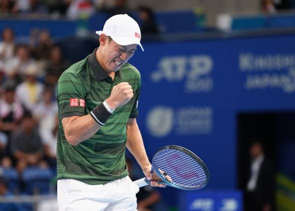 Kei Nishikori macht die Faust und jubelt,Jubel, Freude,Emotion, Kinoshita Group Japan Open Tennis Championships, Tokyo, Japan Copyright: xJuergenxHasenkopfx