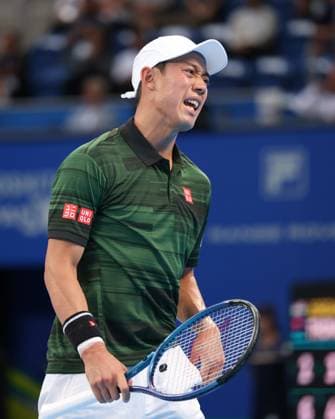 Kei Nishikori reagiert veraergert,Aerger, enttaeuscht,Enttaeuschung,Emotion, Kinoshita Group Japan Open Tennis Championships, Tokyo, Japan Copyright: xJuergenxHasenkopfx