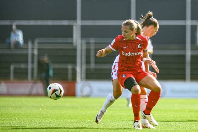 COLOGNE, GERMANY - 28 SEPTEMBER, 2024: The match of Women Bundesliga 1.FC Koeln vs SC Freiburg at  Copyright: xVITALIIxKLIUIEVx