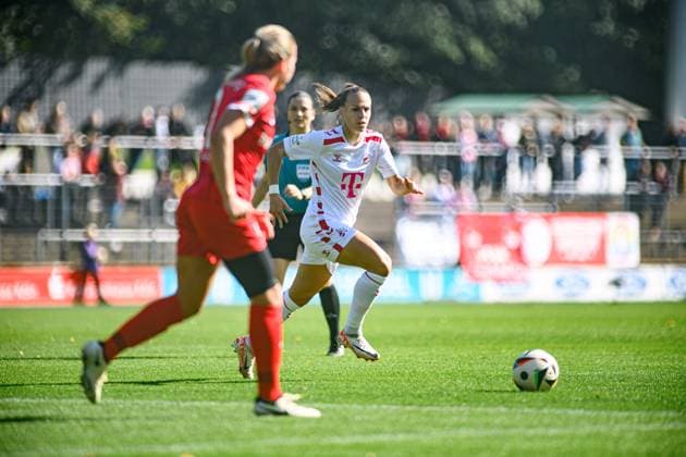 COLOGNE, GERMANY - 28 SEPTEMBER, 2024: The match of Women Bundesliga 1.FC Koeln vs SC Freiburg at  Copyright: xVITALIIxKLIUIEVx