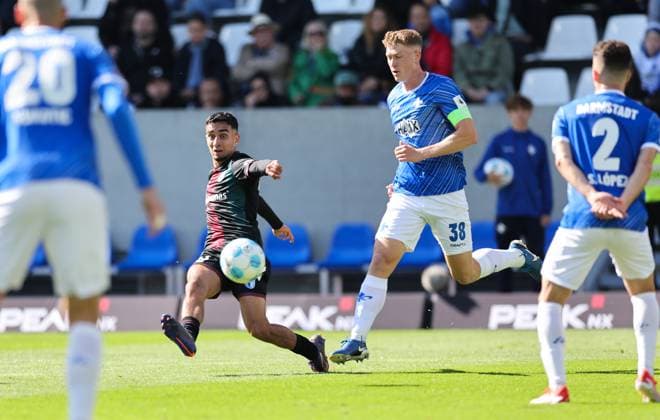 28.09.2024, xdcx, Fussball 2. Bundesliga, SV Darmstadt 98 - 1. FC Magdeburg, emonline, emspor, despor, v.l., Goal scored, Tor zum 1:1 durch Livan Burcu (1. FC Magdeburg) DFL DFB REGULATIONS PROHIBIT ANY USE OF PHOTOGRAPHS AS IMAGE SEQUENCES AND OR QUASI-VIDEO.