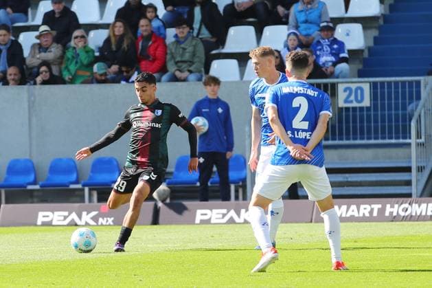 28.09.2024, xtvx, Fussball 2.Bundesliga, SV Darmstadt 98 - 1.FC Magdeburg emspor, v.l. Goal scored, Tor zum 1:1 Livan Burcu (1. FC Magdeburg) (DFL DFB REGULATIONS PROHIBIT ANY USE OF PHOTOGRAPHS as IMAGE SEQUENCES and or QUASI-VIDEO) Darmstadt