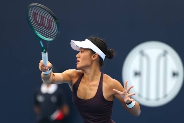 BEIJING, CHINA - SEPTEMBER 28: Wei Sijia of China competes in the Women s Singles Round of 64 match against Beatriz Haddad Maia of Brazil on day six of 2024 China Open at National Tennis Center on September 28, 2024 in Beijing, China.  Copyright: xVCGx 111520714257