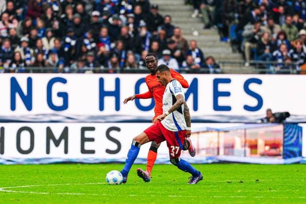 Davie Selke (Hamburger SV, 27) GER, Hamburger SV vs. SC Paderborn 07, Fussball, 2. Bundesliga, Spieltag 7, Saison 2024 2025, 28.09.2024 DFL REGULATIONS PROHIBIT ANY USE OF PHOTOGRAPHS AS IMAGE SEQUENCES AND OR QUASI-VIDEO GER, Hamburger SV vs. SC Paderborn 07, Fussball, 2. Bundesliga, Spieltag 7, Saison 2024 2025, 28.09.2024 Hamburg