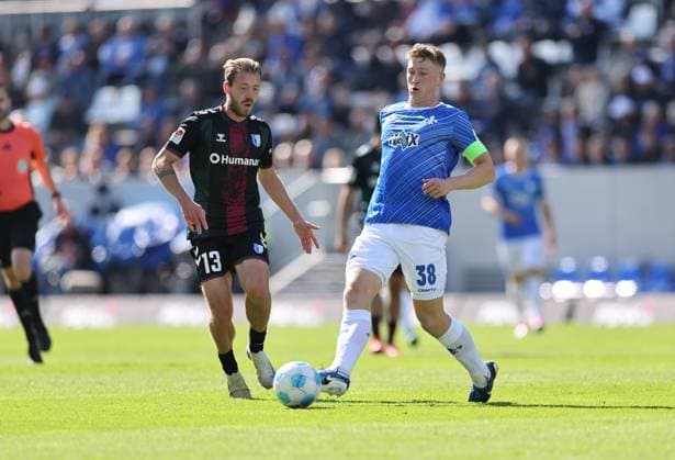 28.09.2024, xdcx, Fussball 2. Bundesliga, SV Darmstadt 98 - 1. FC Magdeburg, emonline, emspor, despor, v.l., Connor Krempicki (1. FC Magdeburg), Clemens Riedel (SV Darmstadt 98) DFL DFB REGULATIONS PROHIBIT ANY USE OF PHOTOGRAPHS AS IMAGE SEQUENCES AND OR QUASI-VIDEO.