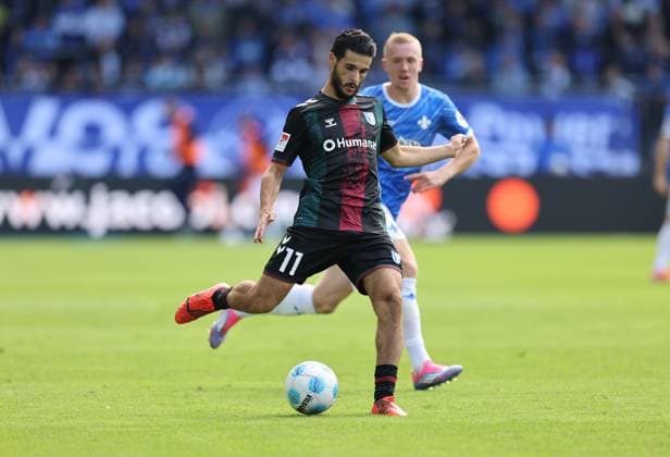 28.09.2024, xdcx, Fussball 2. Bundesliga, SV Darmstadt 98 - 1. FC Magdeburg, emonline, emspor, despor, v.l., Mohammed El Hankouri (1. FC Magdeburg) DFL DFB REGULATIONS PROHIBIT ANY USE OF PHOTOGRAPHS AS IMAGE SEQUENCES AND OR QUASI-VIDEO.