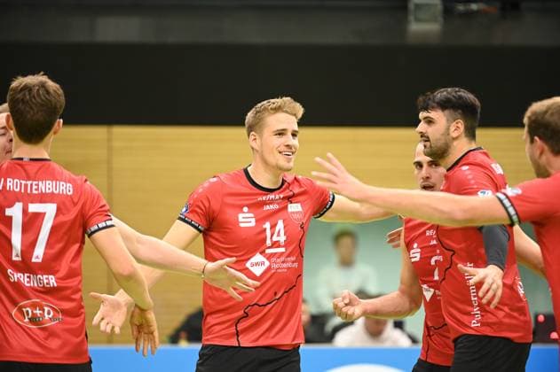 Timon Schippmann (TV Rottenburg, 14) GER, TV Rottenburg vs Dentalservice Gust VC Dresden, Volleyball, Herren, 2. Bundesliga, Saison 24 25, 28.09.2024 GER, TV Rottenburg vs Dentalservice Gust VC Dresden, Volleyball, Herren, 2. Bundesliga, Saison 24 25, 28.09.2024 Rottenburg Copyright: xEibner-Pressefoto NicolasxWoernx EP_NWN