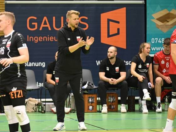 Jan Scheuermann (TV Rottenburg, Trainer) GER, TV Rottenburg vs Dentalservice Gust VC Dresden, Volleyball, Herren, 2. Bundesliga, Saison 24 25, 28.09.2024 GER, TV Rottenburg vs Dentalservice Gust VC Dresden, Volleyball, Herren, 2. Bundesliga, Saison 24 25, 28.09.2024 Rottenburg Copyright: xEibner-Pressefoto NicolasxWoernx EP_NWN