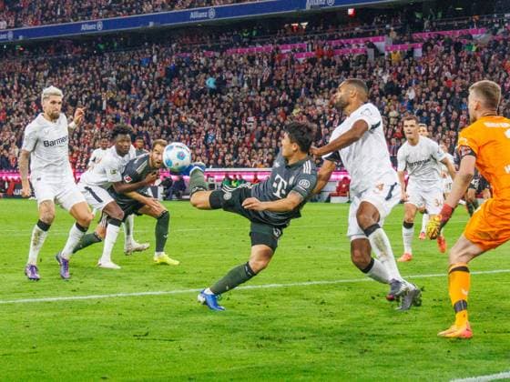 Sport Themen der Woche KW39 Sport Bilder des Tages Torchance . . . Bayerns 3 Min-Jae KIM. 1.Fußball Bundesliga, FC Bayern München - Bayer 04 Leverkusen 1:1, 4.Spieltag, Saison 2024-2025, 28.09.2024, in Muenchen, Deutschland. Quelle Copyright Credit : Oryk HAIST *** Goal chance Bayern 3 Min Jae KIM 1 Soccer Bundesliga, FC Bayern München Bayer 04 Leverkusen 1 1, Matchday 4, Season 2024 2025, 28 09 2024, in Munich, Germany Source Copyright Credit Oryk HAIST xFUSSBALL-MUENCHEN-LEVERKUSENx