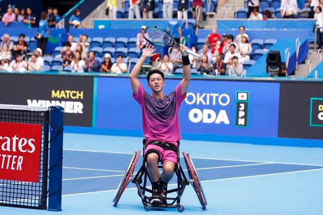 September 29, 2024, Tokyo, Japan: Tokito ODA (JPN) celebrates after winning the Wheelchair Men s Singles final match against Gustavo FERNANDEZ (ARG) during the Kinoshita Group Japan Open Tennis Championships 2024 at the Ariake Colosseum. This is the longest-running ATP, Tennis Herren Tour tournament in Asia, first held in 1972. The tournaments run from September 23 to October 1st. Oda won 6 3, 6 4. Tokyo Japan - ZUMAm191 20240929_aap_m191_010 Copyright: xRodrigoxReyesxMarinx