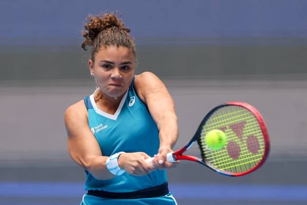 BEIJING, CHINA - SEPTEMBER 28: Jasmine Paolini of Italy competes in the Women s Singles Round of 64 match against Clara Tauson of Denmark on day six of 2024 China Open at National Tennis Center on September 28, 2024 in Beijing, China.  Copyright: xVCGx 111520850050