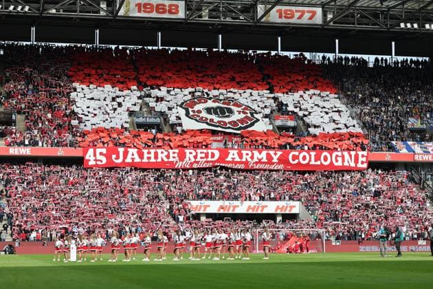 GER, 2.FBL. 1. FC Koeln vs. Karlsruher SC 29.09.2024, Rheinenergie Stadion, Koeln, GER, 2.FBL. 1. FC Koeln vs. Karlsruher SC , im Bild: Choreo Nordseite