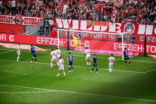 COLOGNE, GERMANY - 29 SEPTEMBER, 2024: Jonas Urbig, The football match of 2.Bundesliga 1.FC Koeln vs Karlsruher SC at Rhein Energie Stadion  Copyright: xVITALIIxKLIUIEVx
