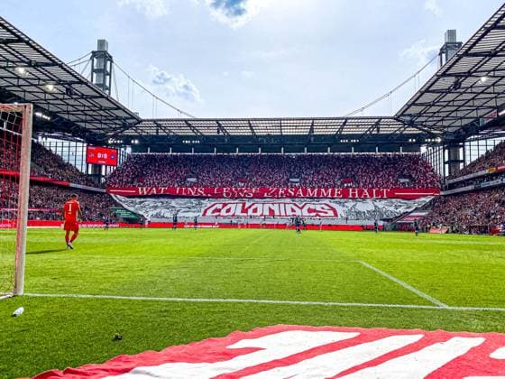 COLOGNE, GERMANY - 29 SEPTEMBER, 2024: Max Weiss, Fan choreography, The football match of 2.Bundesliga 1.FC Koeln vs Karlsruher SC at Sportpark Müngersdorf,  Copyright: xVITALIIxKLIUIEVx