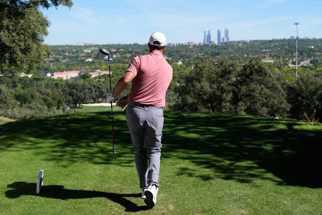 September 29, 2024, Madrid, Madrid, SPAIN: Jon RAHM of Spain during the Acciona Open Espana 2024, golf DP World Tour in Spain, celebrated at Club de Campo of Madrid on September 29, 2024, in Madrid, Spain. Madrid SPAIN - ZUMAa181 20240929_zaa_a181_085 Copyright: xOscarxJ.xBarrosox