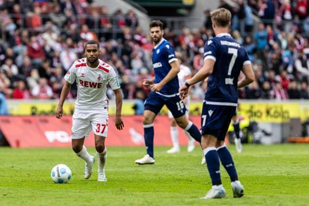 2. Fußball Bundesliga: 1.FC Köln - Karlsruher SC; 29.09.2024 Linton Maina (1.FC Köln, 37) 2. Fußball Bundesliga: 1.FC Köln - Karlsruher SC; Rhein-Energie-Stadion, Köln; 29.09.2024 DFL REGULATIONS PROHIBIT ANY USE OF PHOTOGRAPHS AS IMAGE SEQUENCES AND OR QUASI-VIDEO.