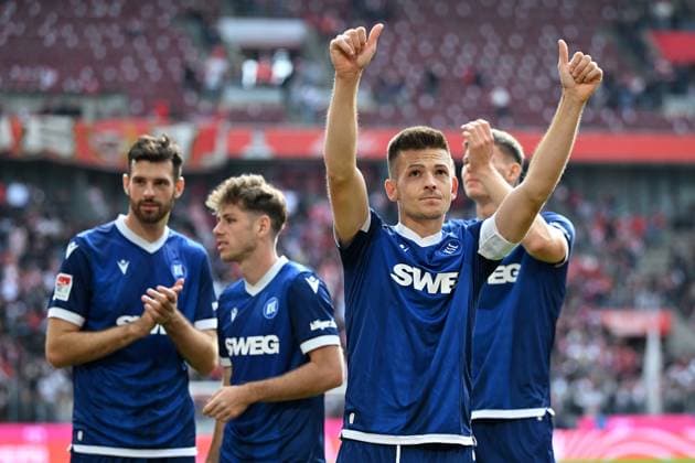Koeln, Rheinenergiestadion, 29.09.24, GER, Herren, 2.Bundesliga, Saison 2024-2025, 1.FC Koeln - Karlsruher SC Bild: Marvin WANITZEK (Karlsruhe) Only for editorial use! DFL regulations prohibit any use of photographs as image sequences and or quasi-video. NRW Deutschland