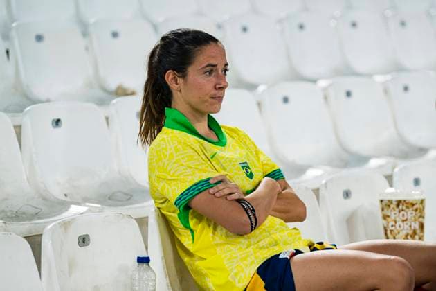 Marseille, France - August 6: Aitana Bonmati of Spain looks dissapointed after her team s loss against Brazil at the end of the Women s semifinal match between Brazil and Spain during the Olympic Games, Olympische Spiele, Olympia, OS Paris 2024 at Stade de Marseille on August 6, 2024 in Marseille, France. (Photo by JustPictures) Marseille Stade de Marseille France