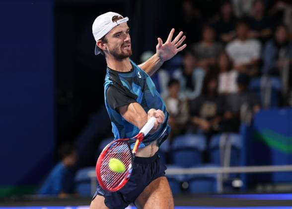 Tomas Machac (CZE), Kinoshita Group Japan Open Tennis Championships, Tokyo, Japan Copyright: xJuergenxHasenkopfx