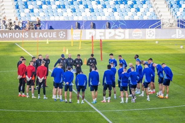 PRACTICE SLOVAN BRATISLAVA Practice of Slovan Bratislava ahead of Champions league, league phase match between SK Slovan Bratislava and Manchester City. Bratislava, Slovakia, September 30, 2024. PUBLICATION NOT IN SLOVAKIA. Copyright: xx practice_slovan004