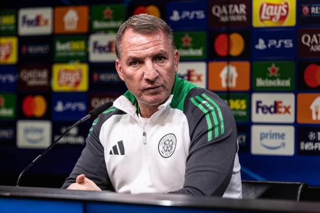 UEFA Champions League: Pressekonferenz, Celtic; 30.09.2024 Brendan Rodgers (Celtic, Cheftrainer) UEFA Champions League: Pressekonferenz, Celtic; 30.09.2024 Copyright: xBEAUTIFULxSPORTS Buriakovx