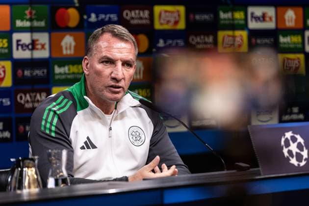 UEFA Champions League: Pressekonferenz, Celtic; 30.09.2024 Brendan Rodgers (Celtic, Cheftrainer) UEFA Champions League: Pressekonferenz, Celtic; 30.09.2024 Copyright: xBEAUTIFULxSPORTS Buriakovx
