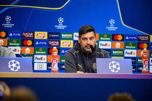 LEVERKUSEN, GERMANY - 30 SEPTEMBER, 2024: Paulo Fonseca, press conference, PK, Pressekonferenz The UEFA Champions League match between Bayer 04 Leverkusen vs AC Milan at BayArena  Copyright: xVItaliixKliuievx
