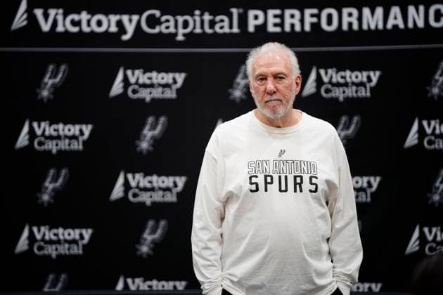 September 30, 2024, San Antonio, Texas, United States: Head Coach GREGG POPOVICH takes part in Media Day for the San Antonio Spurs Monday morning. The Spurs have failed to make the playoffs for the last two seasons but hope the addition of Chris Paul along with Rookie-of-the-Year Victor Wembanyama will correct that slide. San Antonio United States - ZUMAj53_ 0765983779st Copyright: xRobinxJerstadx
