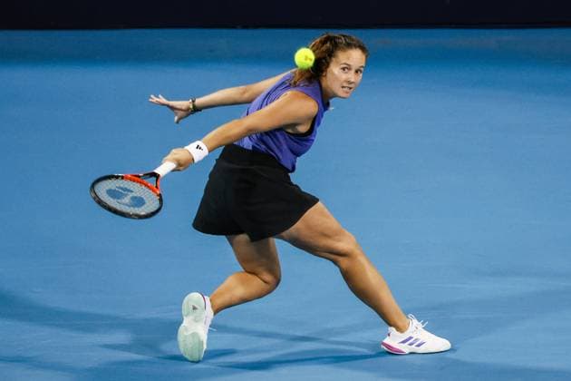 BEIJING, CHINA - SEPTEMBER 30: Daria Kasatkina of Russia competes in the Women s Singles Round of 32 match against Amanda Anisimova of America on day eight of 2024 China Open at National Tennis Center on September 30, 2024 in Beijing, China.  Copyright: xVCGx 111521260023