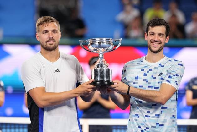 Julian Cash und Lloyd Glasspool, Herren Doppel, Men s Doubles, Siegerehrung, Presentation, Kinoshita Group Japan Open Tennis Championships, Tokyo, Japan Copyright: xJuergenxHasenkopfx