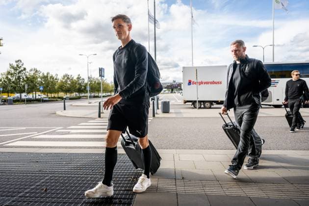 241001 Soren Rieks of Malmö FF during the team travel from Malmö to Baku ahead of the UEFA Europa League match between Qarabag and Malmö FF on October 1, 2024 in Malmö. Photo: Petter Arvidson BILDBYRAN kod PA PA0888 fotboll football soccer fotball uefa europa league resa travel malmö ff bbeng Copyright: PETTERxARVIDSON BB241001PA009