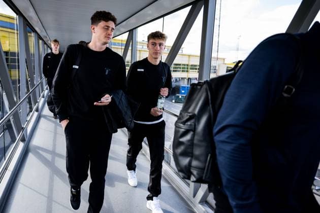 241001 Hugo Bolin of Malmö FF during the team travel from Malmö to Baku ahead of the UEFA Europa League match between Qarabag and Malmö FF on October 1, 2024 in Malmö. Photo: Petter Arvidson BILDBYRAN kod PA PA0888 fotboll football soccer fotball uefa europa league resa travel malmö ff bbeng Copyright: PETTERxARVIDSON BB241001PA024