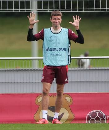 20241001, CL, FC Bayern Abschlusstraining, Fussball, im Bild: Thomas Mueller (FC Bayern Muenchen)