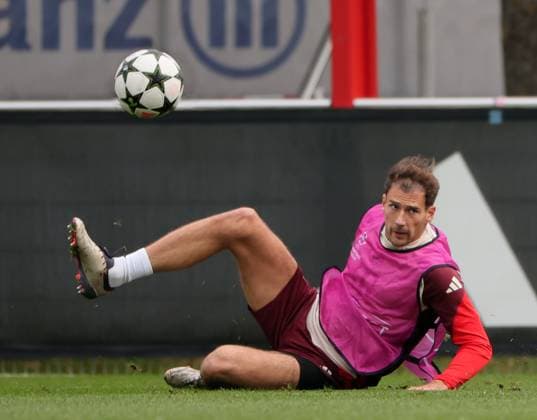20241001, CL, FC Bayern Abschlusstraining, Fussball, im Bild: Leon Goretzka (FC Bayern Muenchen)